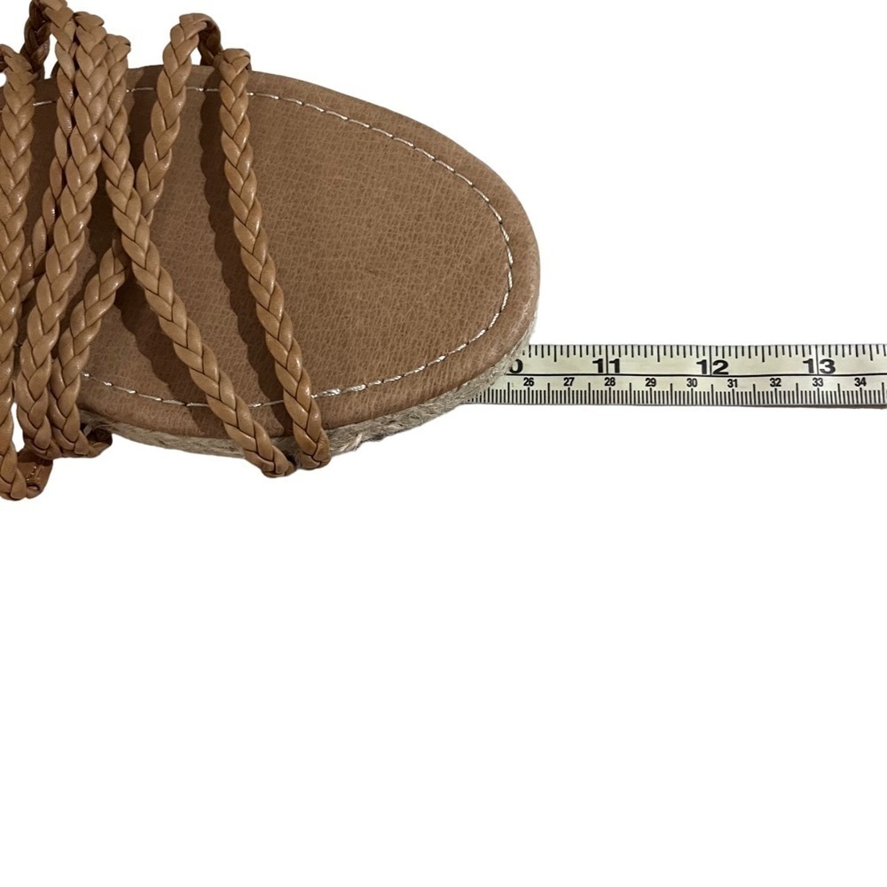 Madewell Bobbi Crisscross Slide Espadrille Braided Sandal Tan Size 8 - Picture 11 of 11